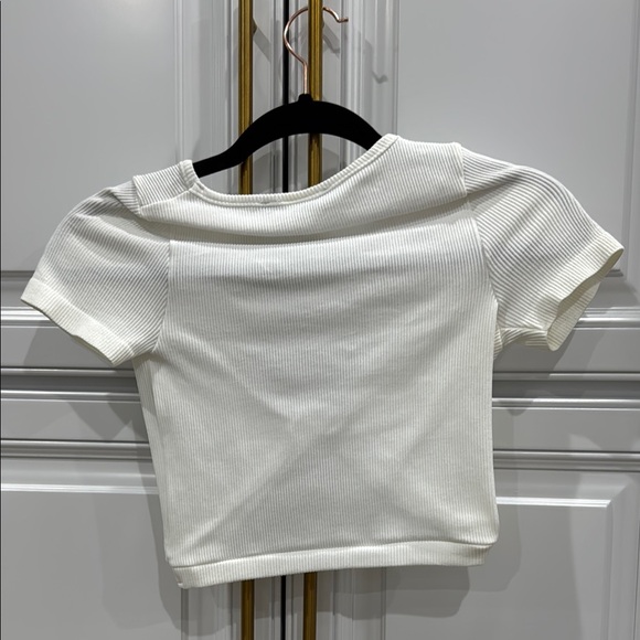 White Crop Top - Picture 3 of 7
